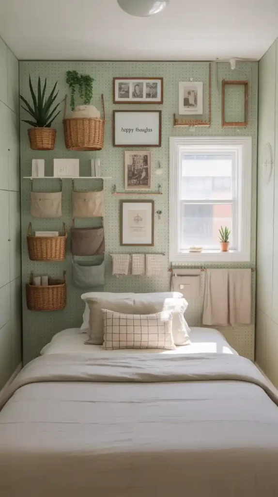 Create Vertical Storage with Hooks and Pegboards