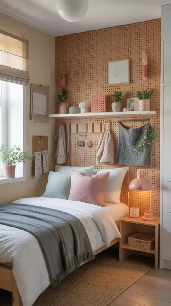 Create Vertical Storage with Hooks and Pegboards