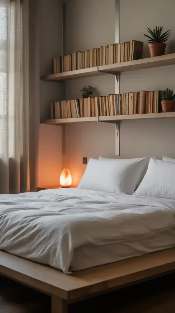 Install Floating Shelves for Storage