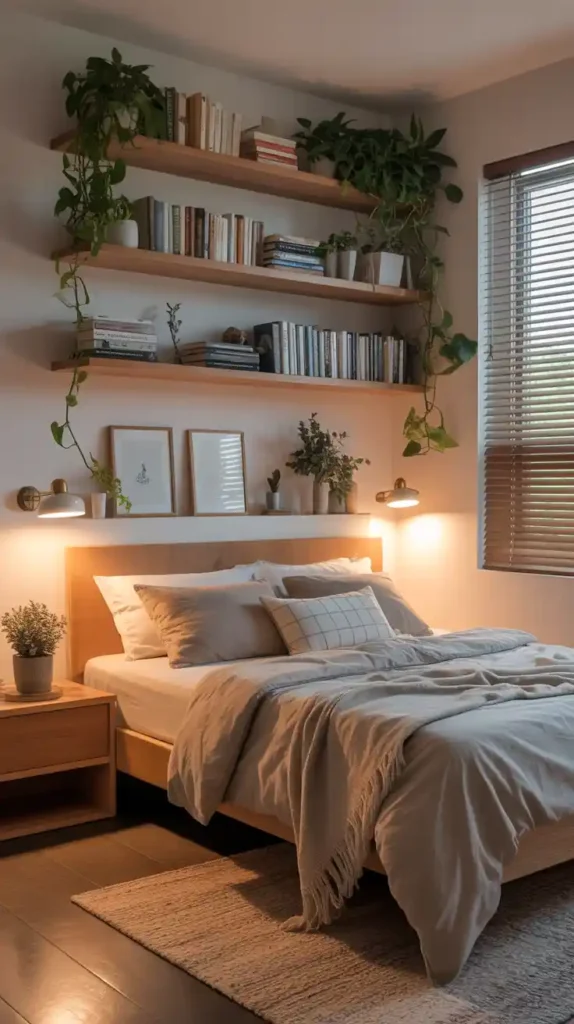 Install Floating Shelves for Storage